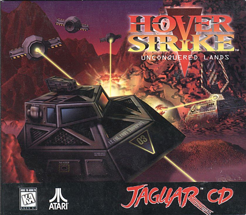 Hover Strike: Unconquered Lands (CD) box art for Jaguar